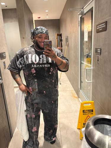 Customer photo review of Cherry Blossom Heavyweight Sweats