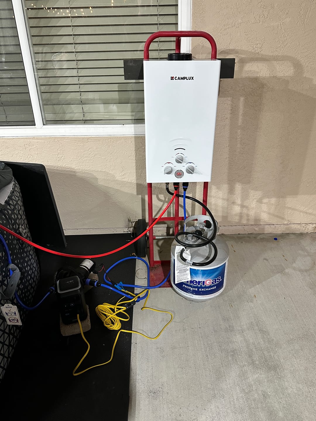Customer photo review of Camplux BW264P120 Camping Water Heater Pump Kit