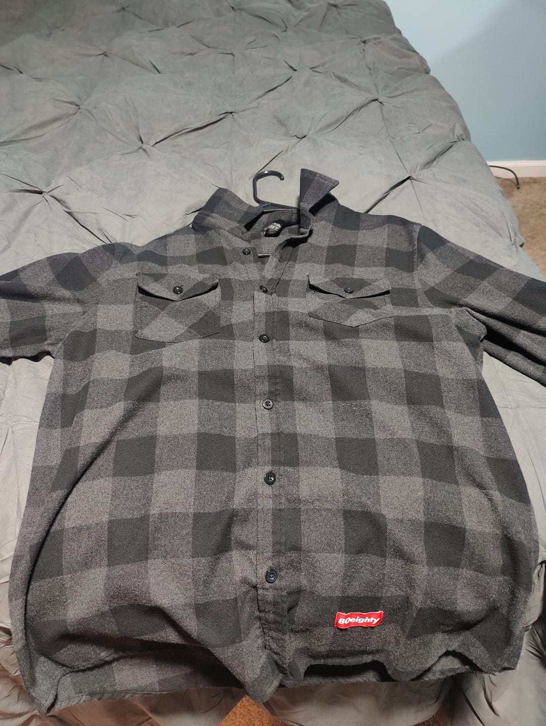 Customer photo review of 80Eighty® Charcoal-Black Flannel