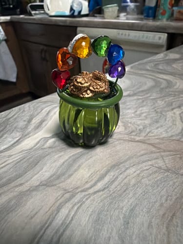 Customer photo review of Acrylic Rainbow Lucky Pot of Gold