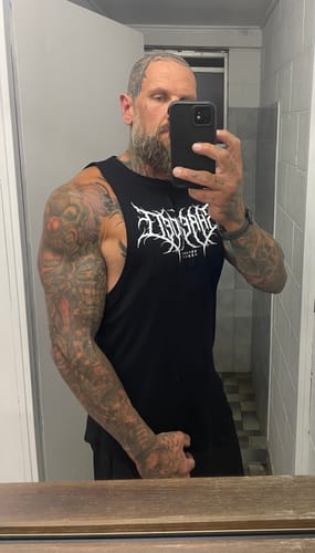 Customer photo review of Metal - Delt Muscle Tanktop - Black/White