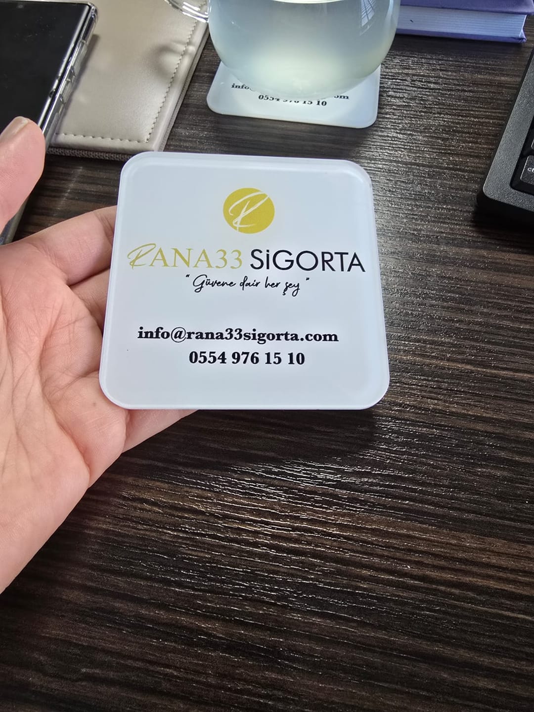 Customer photo review of Pleksi Bardak Altlığı