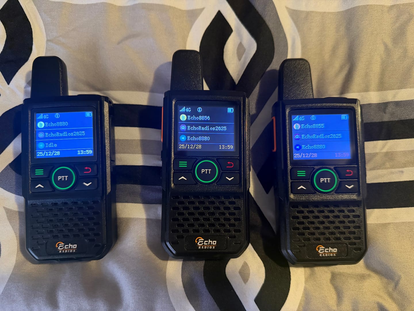 Customer photo review of Echo Radios PTT Walkie-Talkie