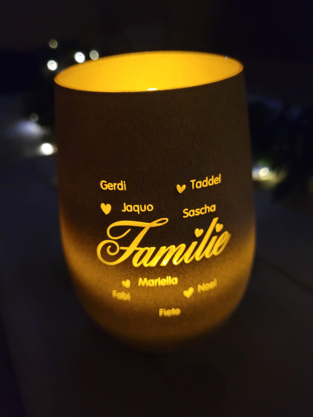 Customer photo review of Familie ist... - Familien-Windlicht