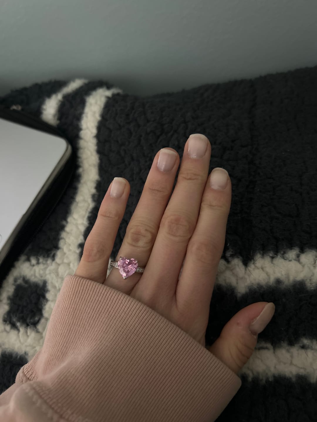 Customer photo review of PINK PROMISE Rings