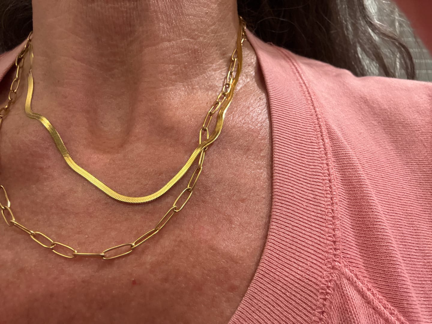 Customer photo review of Maui Paperclip Necklace (Bundle)