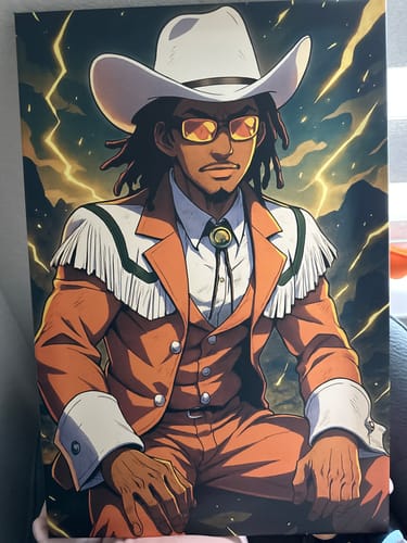 Customer photo review of Personalized Canvas - Portrait in Anime style