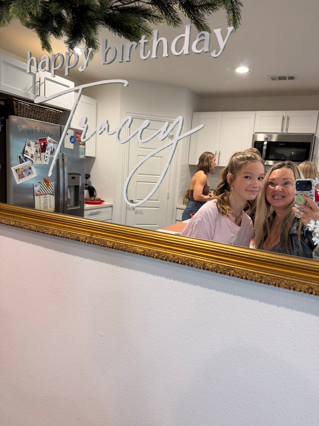 Customer photo review of Create Your Own Mirror Decal