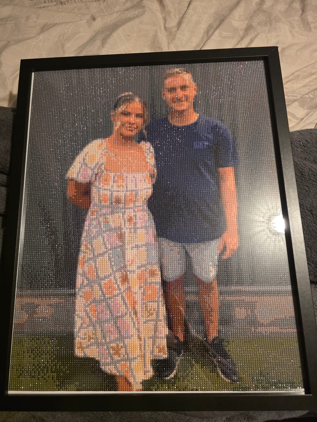 Customer photo review of Custom Diamond Painting