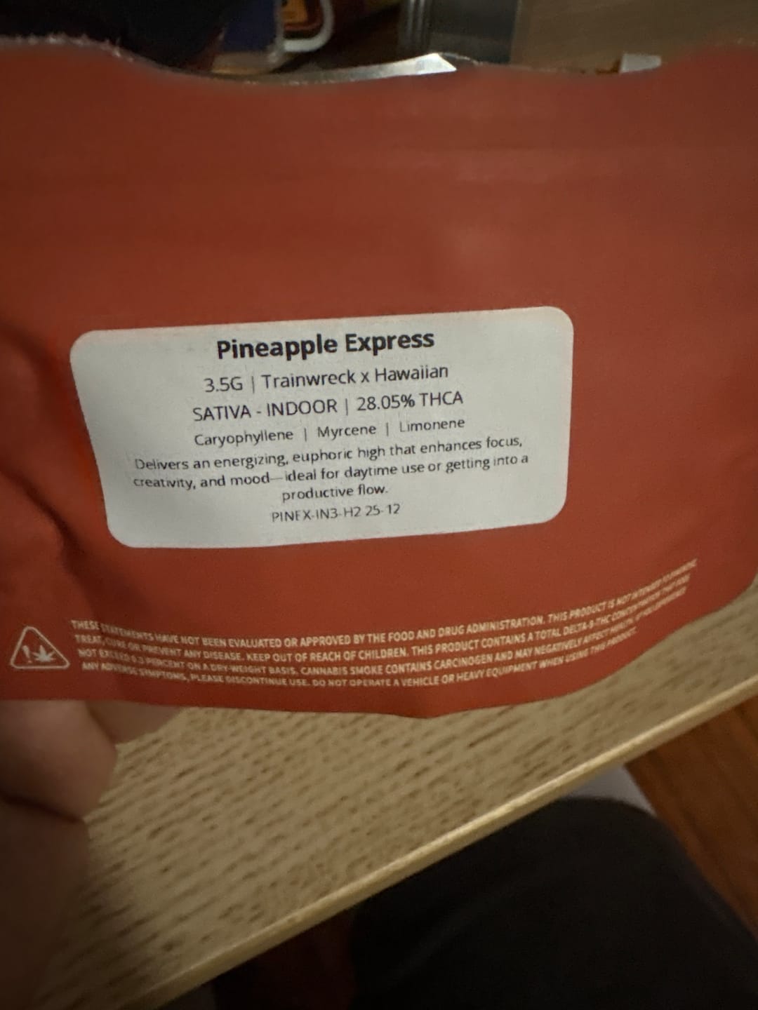 Customer photo review of Pineapple Express