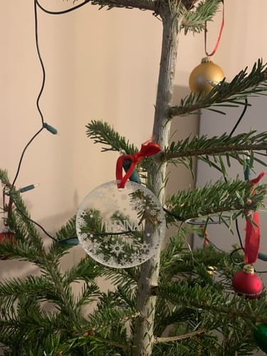 Customer photo review of Weihnachtsdeko mit Schneeflocken