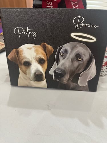 Customer photo review of Pet Art Canvas Wrap