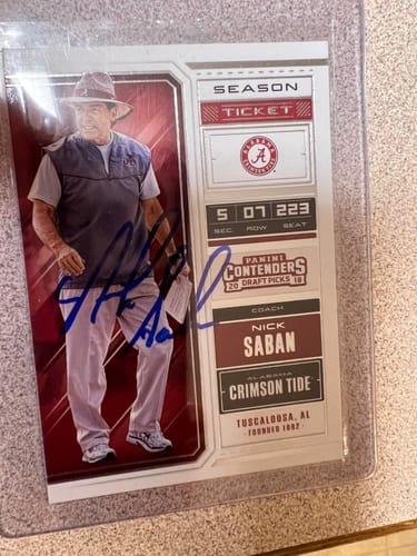 Customer photo review of Nick Saban Autograph Signing