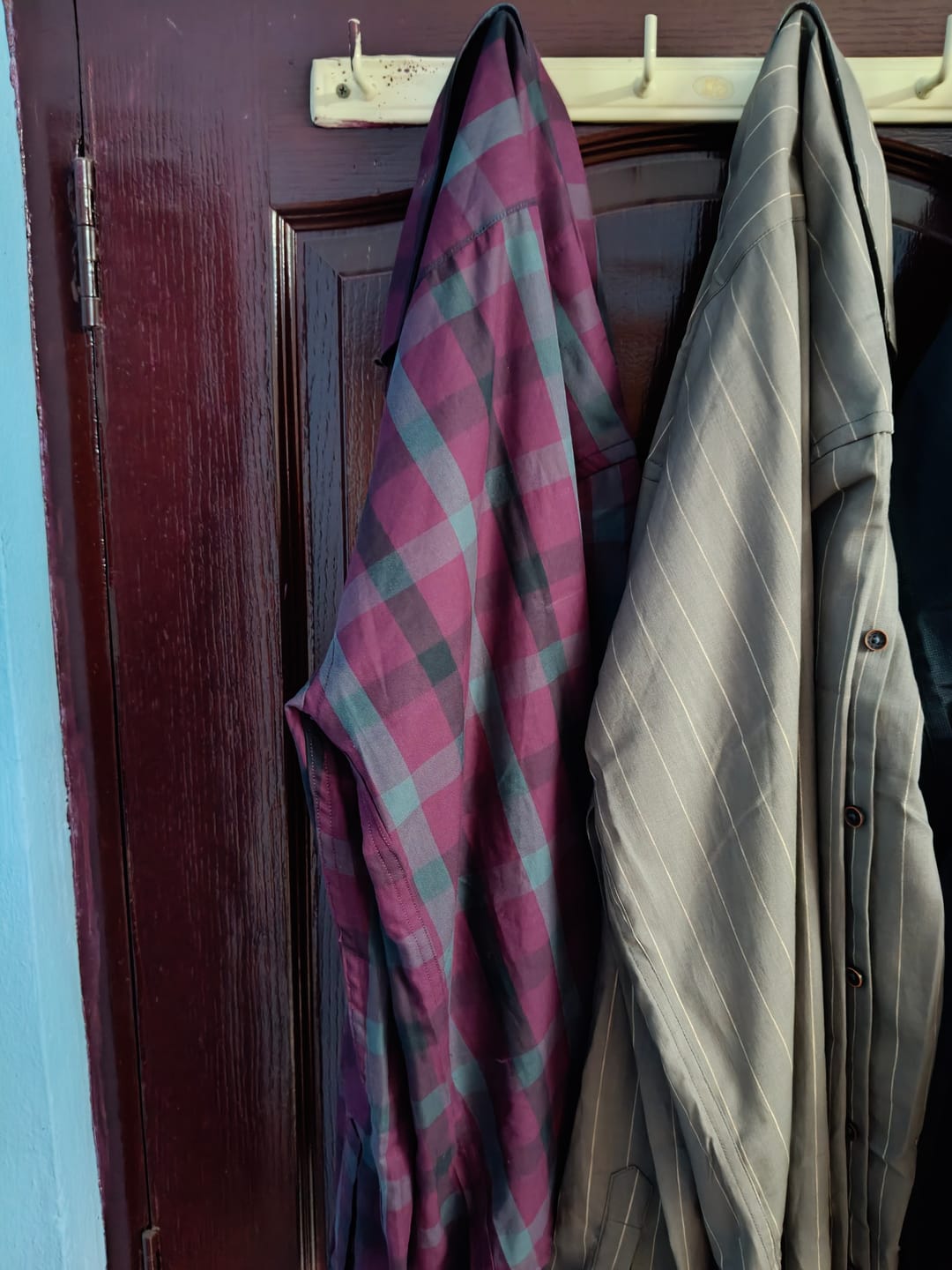 Customer photo review of Burgundy Red Checks - Full-Stain Proof