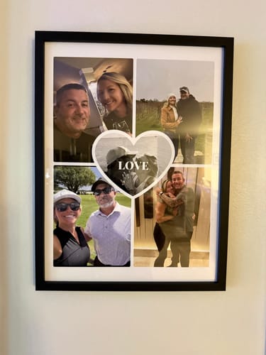Customer photo review of Love Collage - Personalized Poster