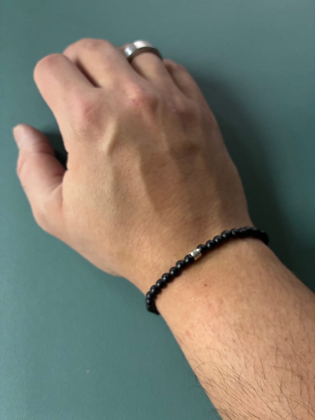 Customer photo review of Obsidian Armband - Perlen