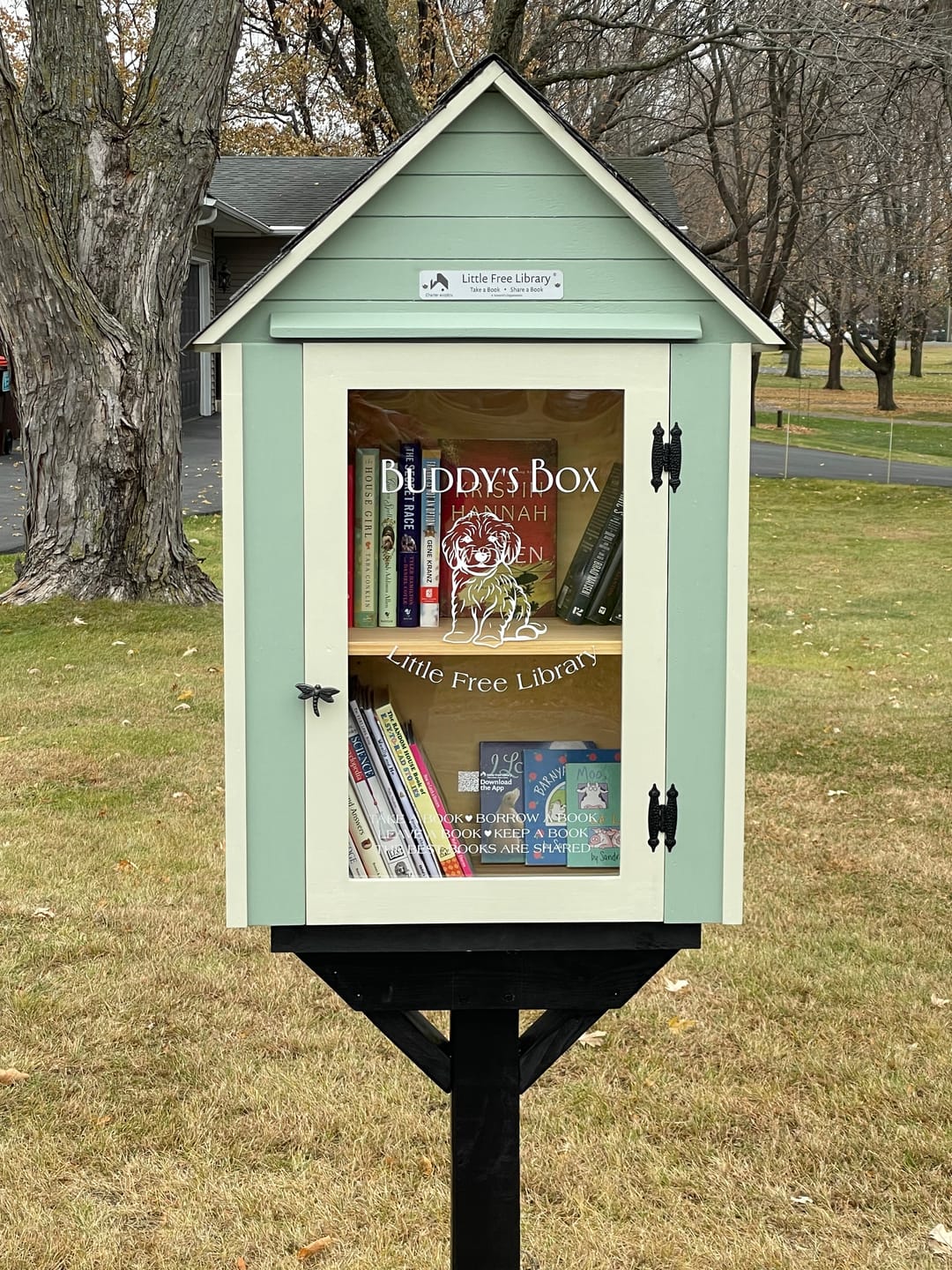 Customer photo review of Little Free Library Official Charter Sign