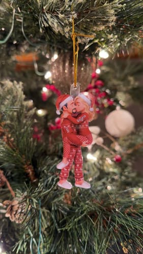 Customer photo review of Christmas Gifts For Husband And Wife - Personalized Acrylic Ornament