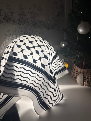 Customer photo review of Kufiya Bandana Black Premium