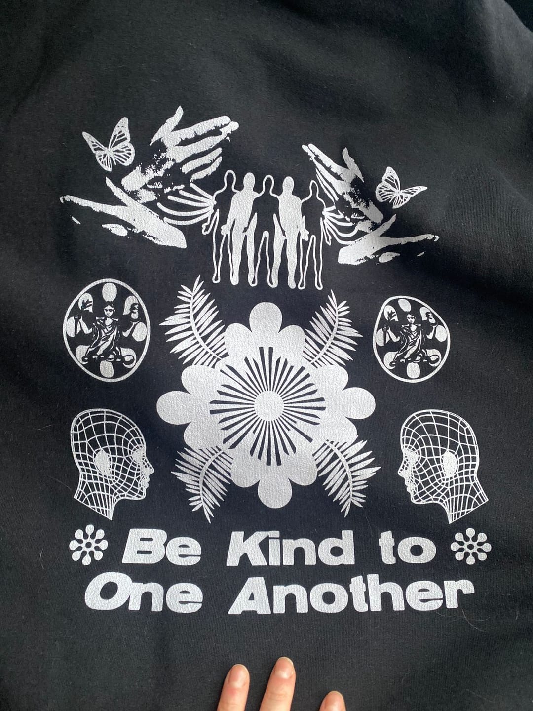 Customer photo review of Be Kind To One Another Hoodie