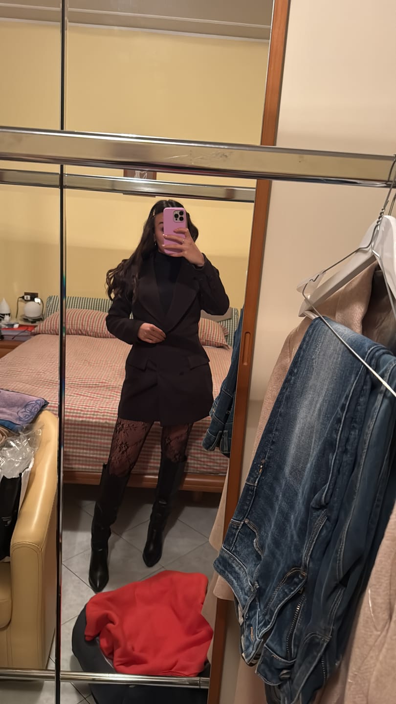 Customer photo review of Blazer Dress cioccolato
