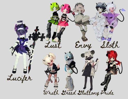 Customer photo review of Cooze Devil Horns Series Lust Special Color 1/8 BJD Limited Action Figure