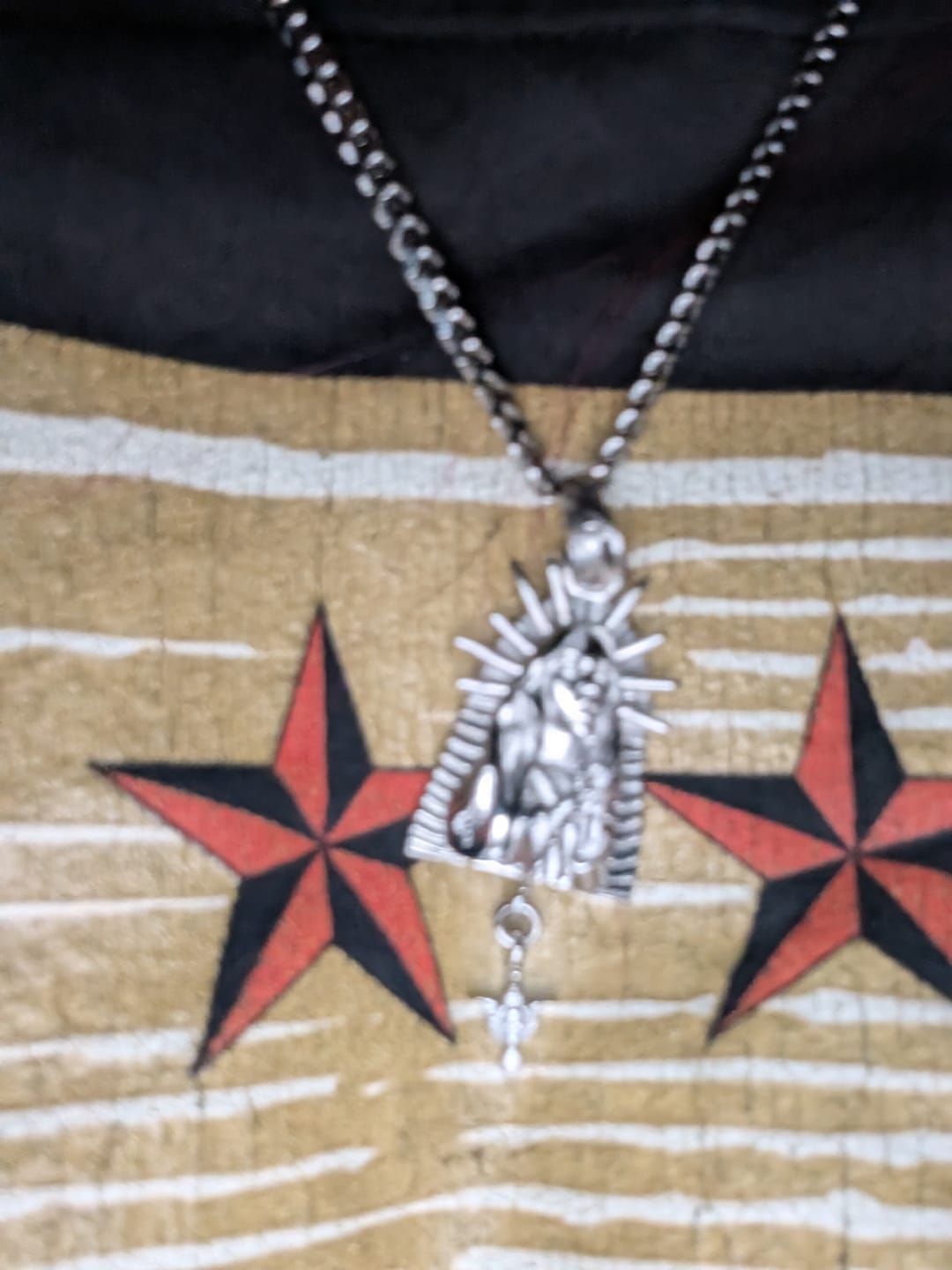 Customer photo review of VIRGIN MARY PENDANT
