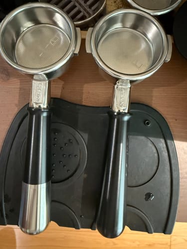 Customer photo review of Bottomless Breville 54/58 Portafilter