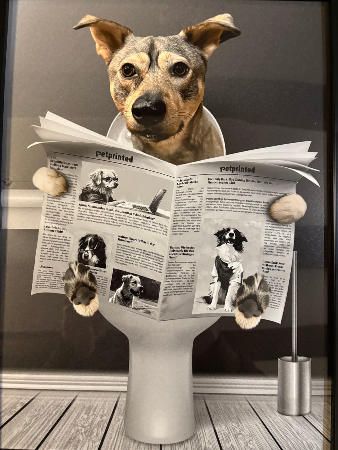 Customer photo review of Wichtige Sitzung - Individuelles Poster