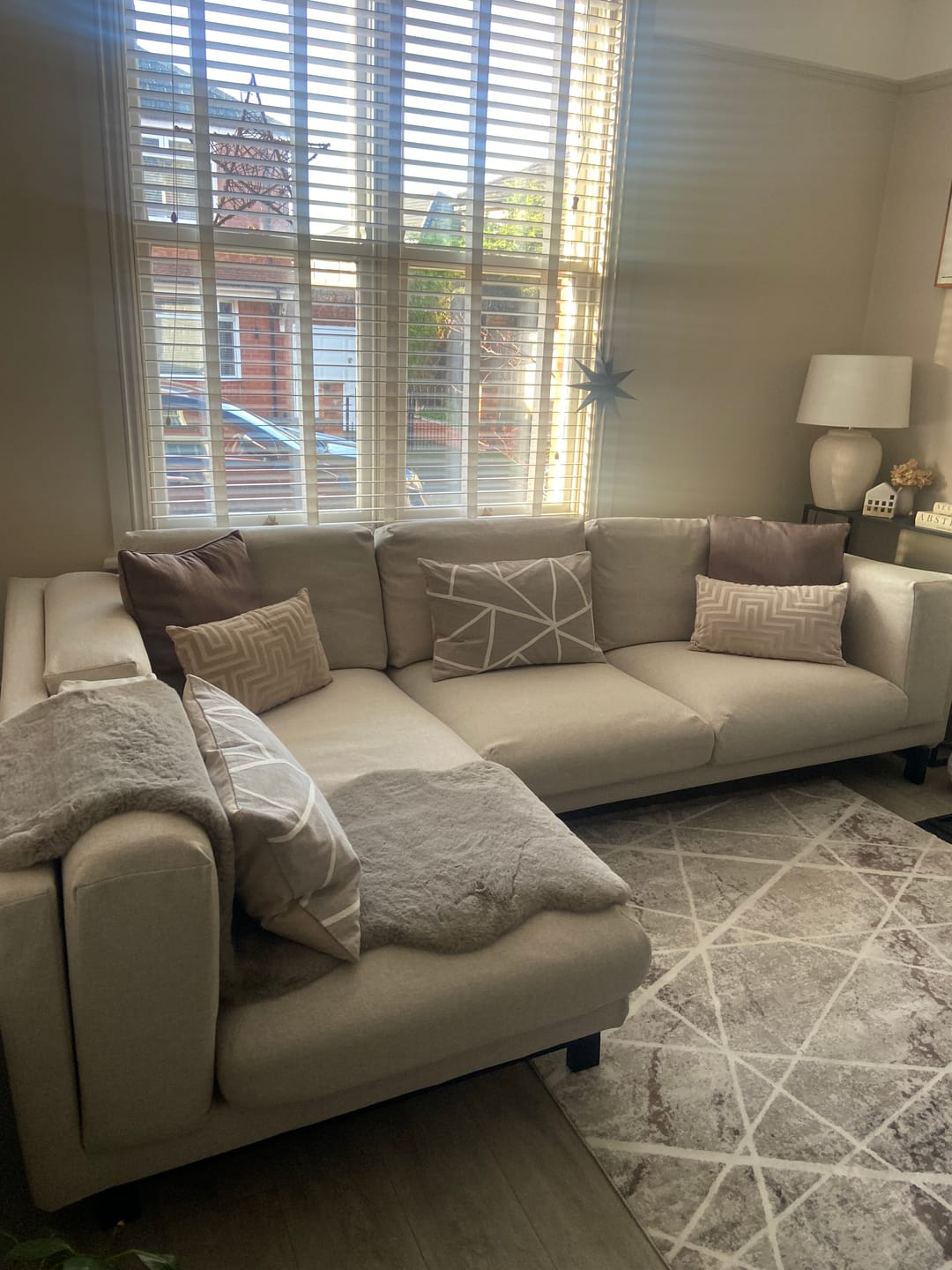 Customer photo review of NOCKEBY 2 Seat IKEA Sofa With Chaise Longue Left Cover