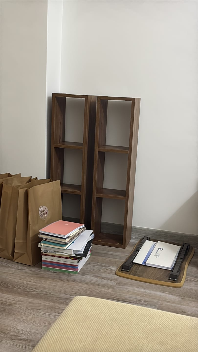 Customer photo review of Rani E3 Duvar Rafı 3 Bölmeli Minyatür Ceviz