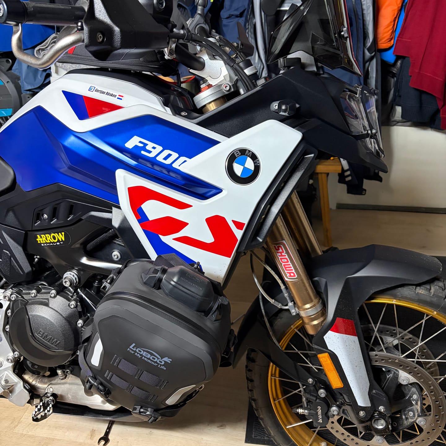 Customer photo review of Alps Inflatable Crash Bar Bag | 300KG Passive Protection | IPX7 Waterproof