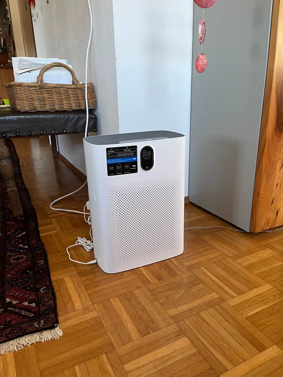 Customer photo review of Smart Air Purifier V1 Pro – Powerful HEPA Filtration with PM2.5 Sensor, App & Voice Control for Clean Indoor Air