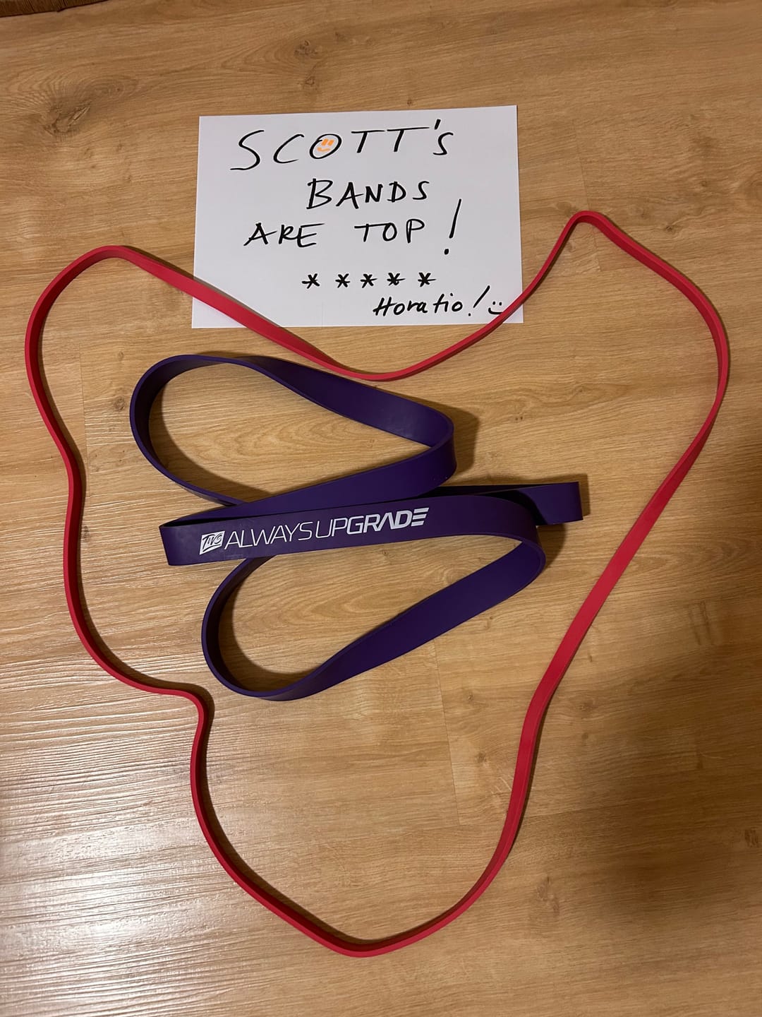 Customer photo review of TWS Performance Bands