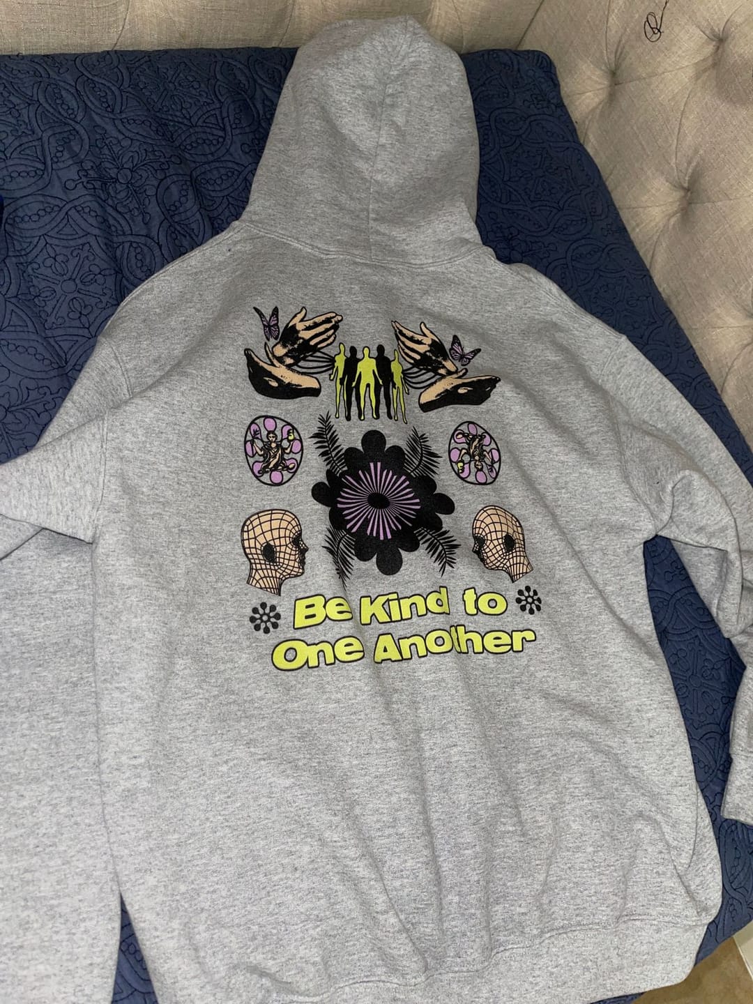 Customer photo review of Be Kind To One Another Hoodie