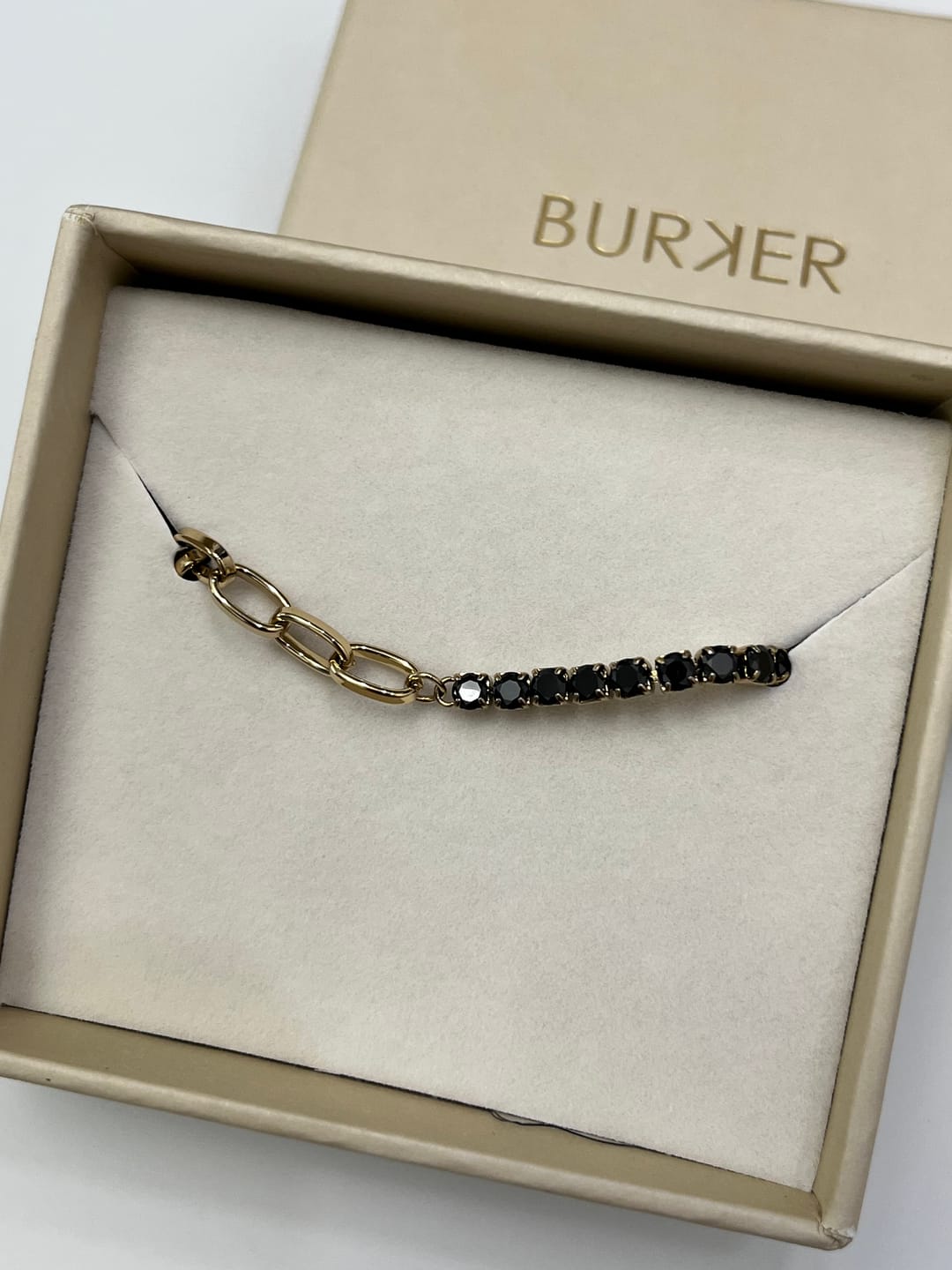 Customer photo review of Jade Gold Black Bracelet