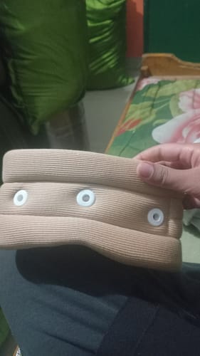 Customer photo review of Cervical Collar without Chin Support | Provides Support to Neck & Relieves Pain (Beige)