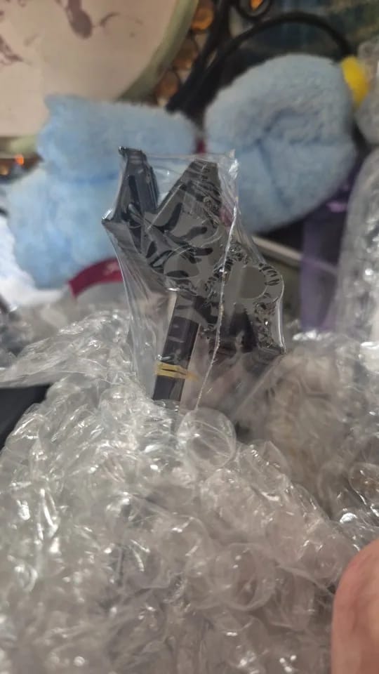Customer photo review of Personalized Acrylic Cocktail Stirrers for Weddings & Events