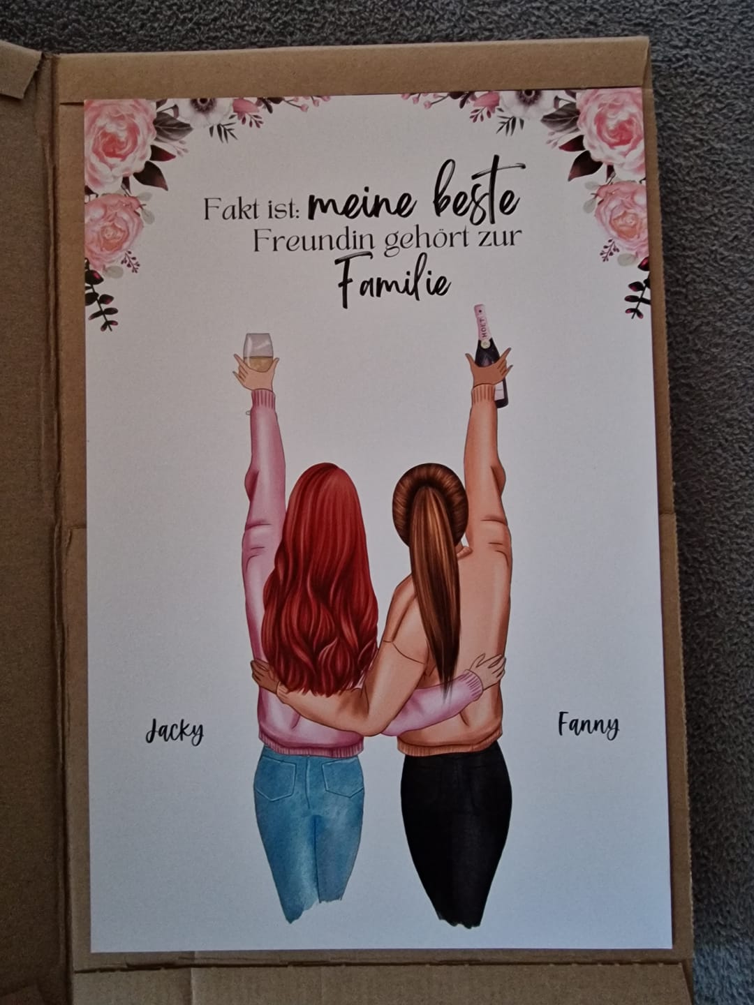 Customer photo review of Best Friends Forever - Personalisiertes Poster