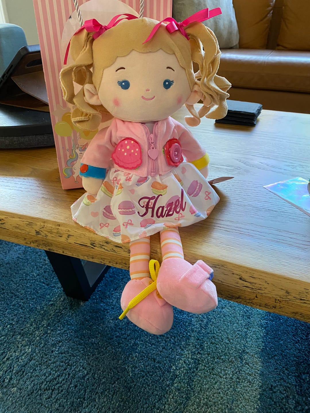 Customer photo review of Personalized Cupcake Girl - Montessori Doll