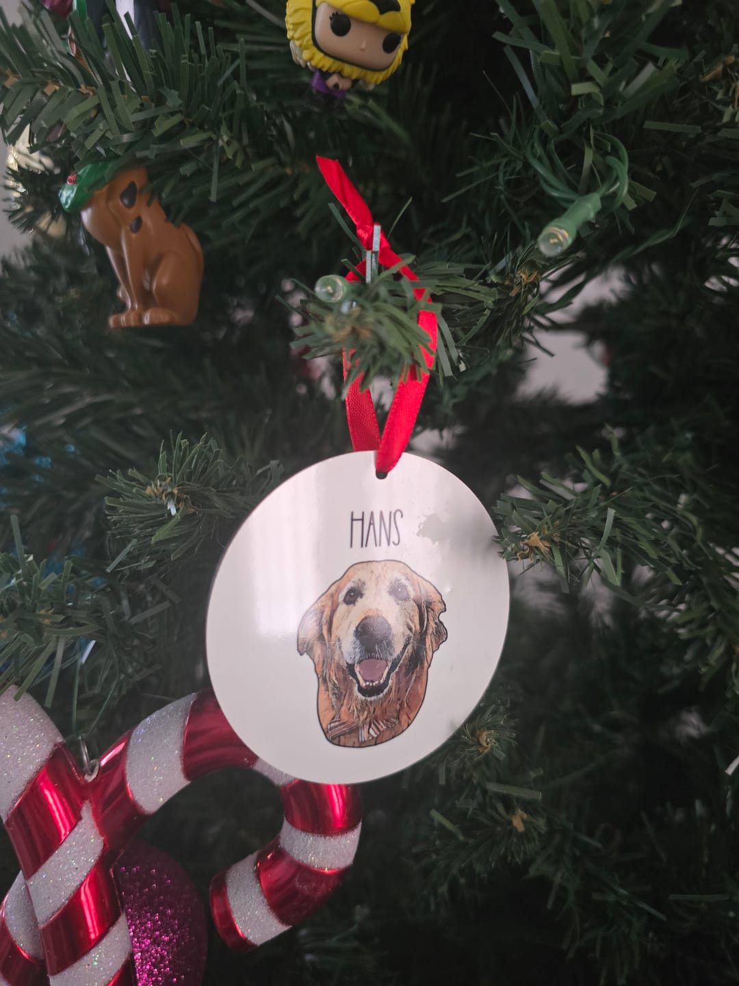 Customer photo review of Custom Christmas Ornament Promo Gift-1pet
