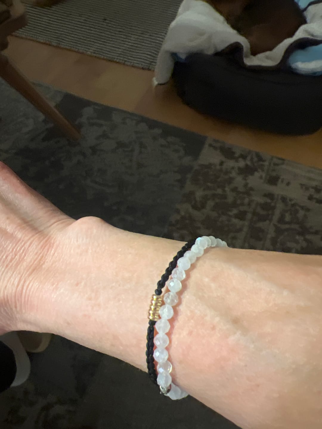 Customer photo review of Mondstein Armband - Naturperlen