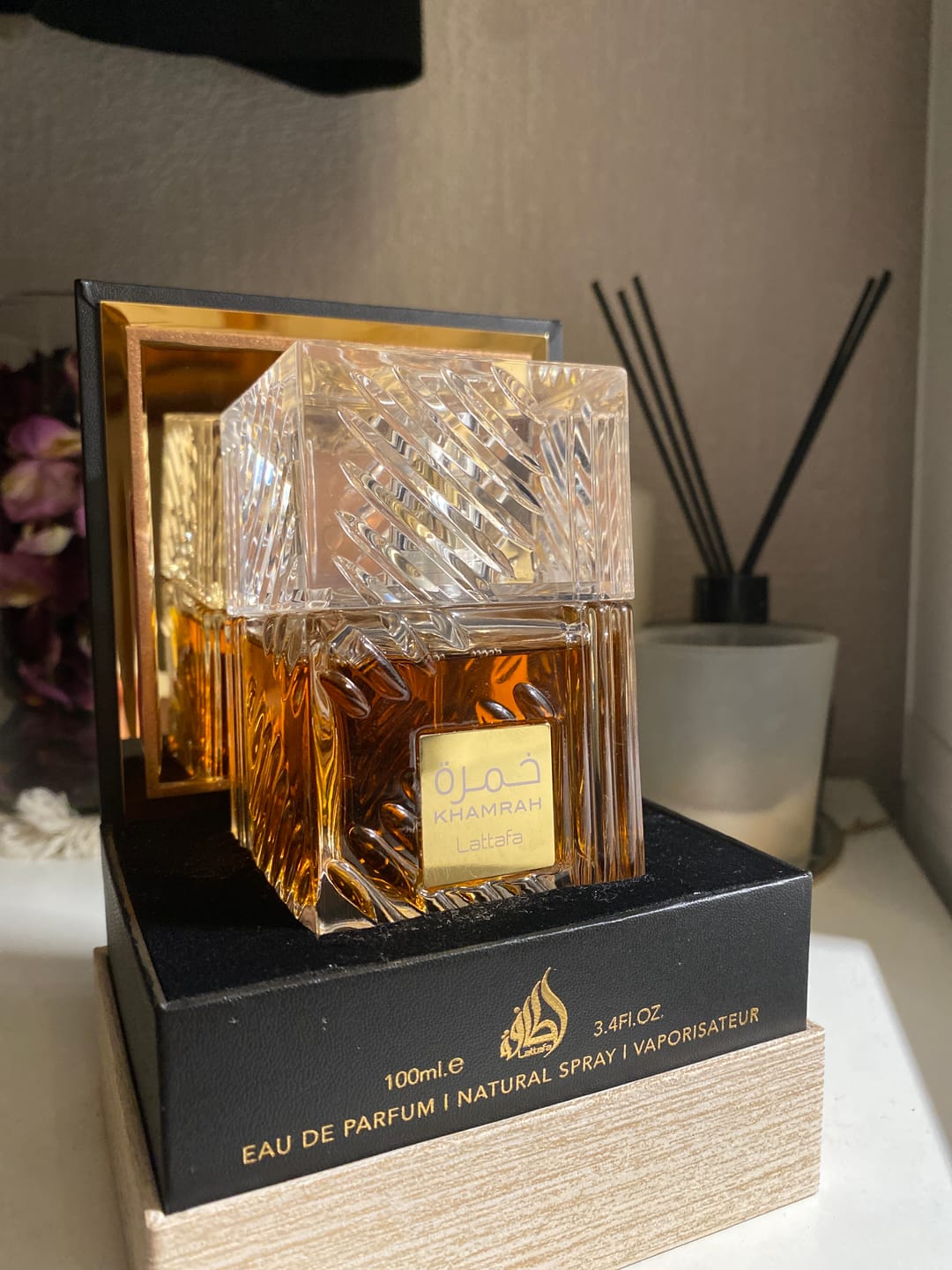 Customer photo review of Lattafa Khamrah Eau de Parfum 100 ml