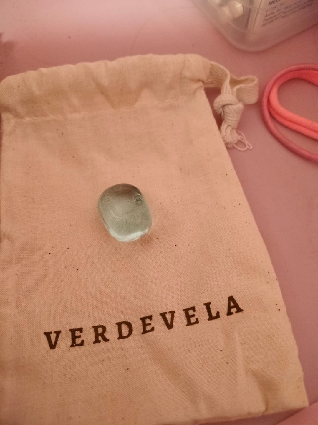 Customer photo review of Obsidiana azul Rodado | Intuición - Comunicación