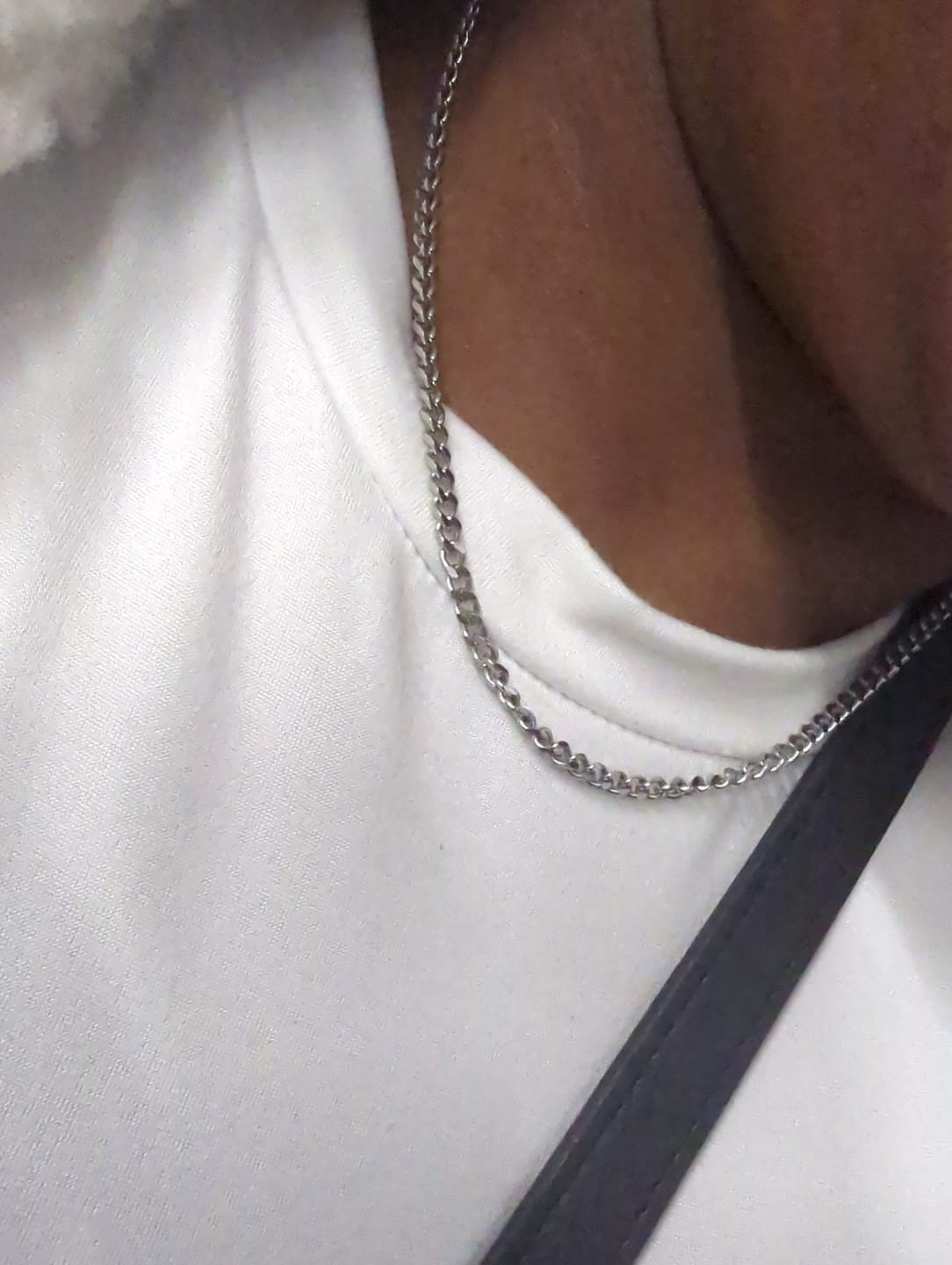 Customer photo review of 3mm Cuban Chain - White Gold