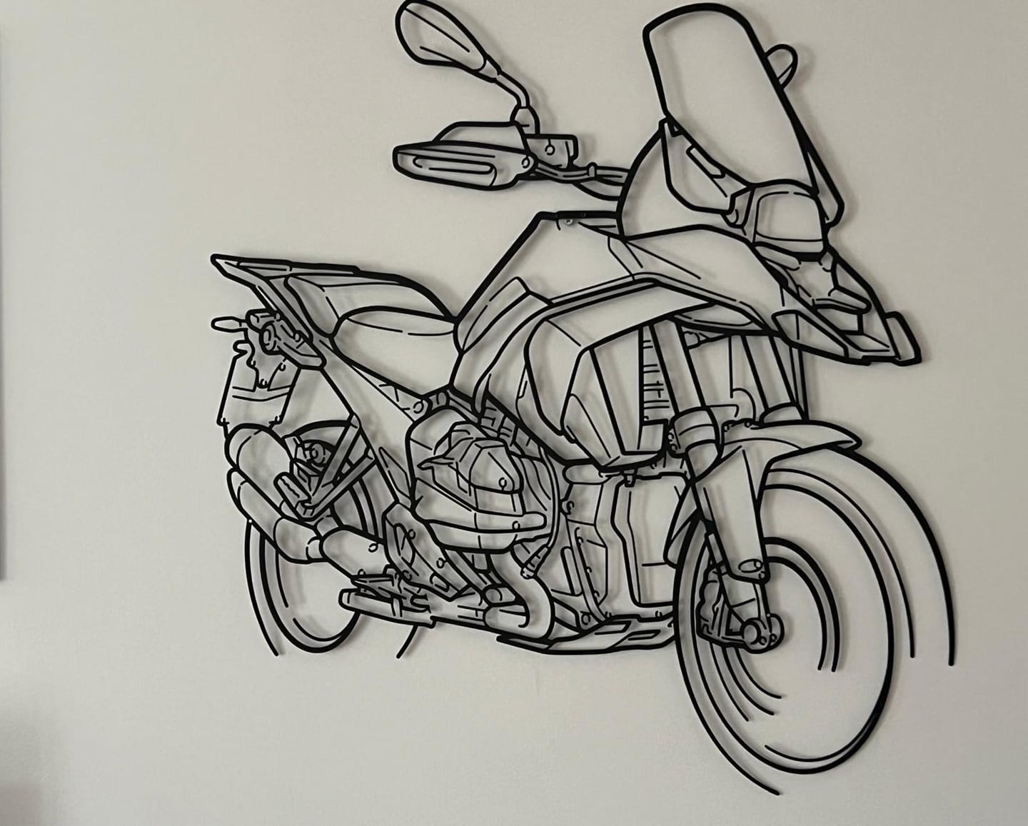 Customer photo review of Your Custom Bike Silhouette Metal Wall Art