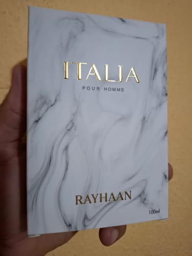 Customer photo review of Perfume Rayhaan Italia 100ml EDP