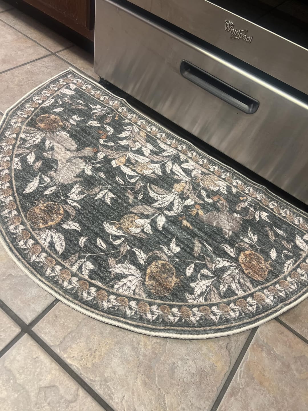 Customer photo review of Vintage Pomegranate Foliage Rug