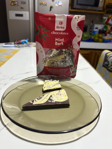 Customer photo review of Chocolate Britt Mint Bark