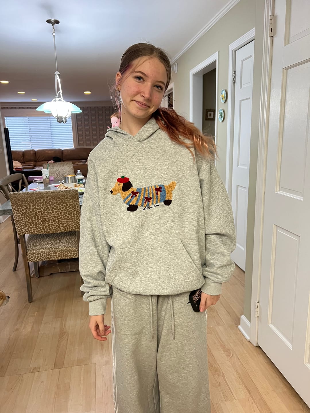 Customer photo review of Aelfric Eden Cartoon Dachshund Hoodie
